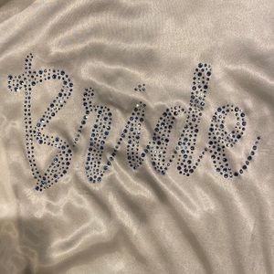 Victoria secret bride white rhinestoned robe